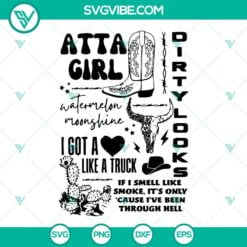 Musics, SVG Files, Atta Girl SVG File, Cowgirl SVG Images, Lainey Wilson Tour 2