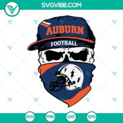 Auburn Tigers Skull SVG Download, Auburn Football SVG File PNG DXF EPS Cut 2