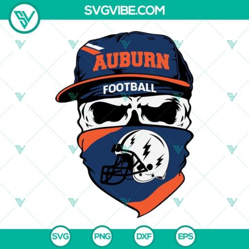 auburn tigers skull svg auburn football svg png dxf eps cut files 4 mockup