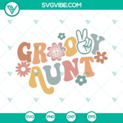 Seasons, SVG Files, Aunt SVG Images, Groovy Aunt SVG Download, Retro Auntie SVG 4