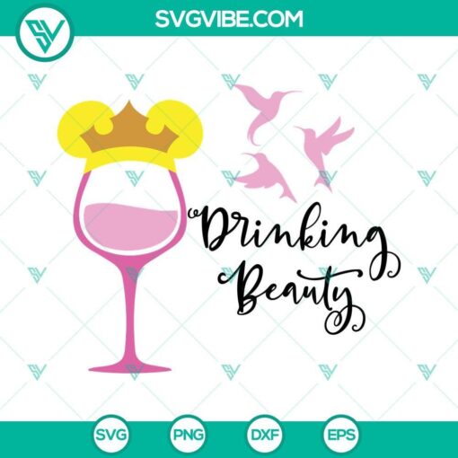 aurora drinking beauty svg disney drinking svg disney drinks svg disney wine svg 7 mockup