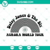Aurora World Tour SVG of Daisy Jones And The Six band logo in PNG, DXF, EPS formats for digital crafting and design projects.