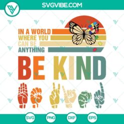 Autism, SVG Files, Autism Awareness Day Hands Signs SVG Download, In A World 2