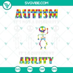 Autism, SVG Files, See The Able Not The Label SVG Image, Autism Awareness 4