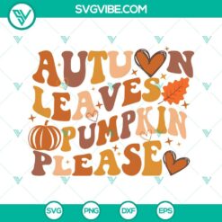 Fall, SVG Files, Autumn Leaves And Pumpkins Please SVG Download, Hello Fall SVG 1