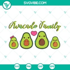 Family, SVG Files, Avocado Family SVG File, Avocado Clipart, Avocado SVG Images 1