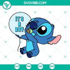 Birthday, Disney, SVG Files, Baby Angel Stitch SVG Download Bundle, Stitch 5