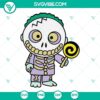 Baby Barrel SVG file, Lock Shock and Barrel from The Nightmare Before Christmas. Halloween-themed digital design for crafting.
