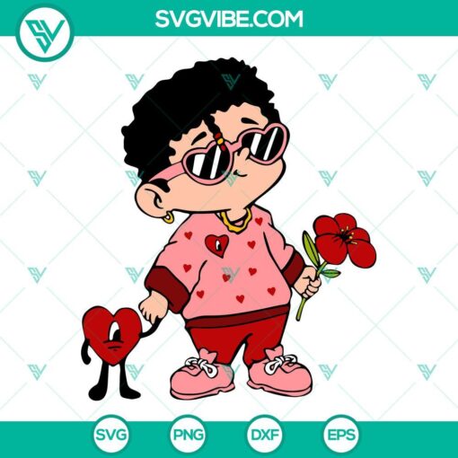 baby benito valentines svg un san valentin sin ti svg bad bunny valentines svg png dxf eps files 8 mockup