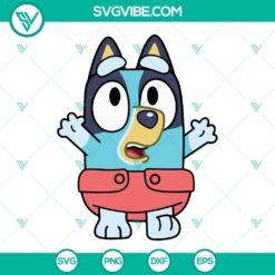 Baby Bluey SVG Image, Aussie Dog SVG Download, Cute Blue Dog SVG Images, Bluey Dog