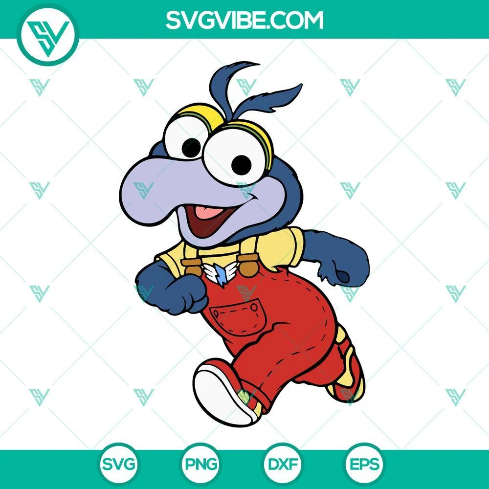 Cartoons, SVG Files, Baby Gonzo Muppet SVG Files, Muppet Babies SVG Download, 1