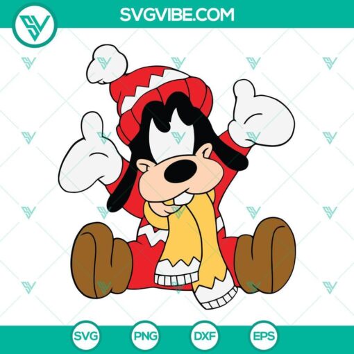 baby goofy christmas svg baby goofy svg png dxf eps cut files 8 mockup