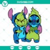 Baby Grinch and Stitch SVG design for Cricut, featuring downloadable PNG, DXF, and EPS cut files. Perfect for holiday crafts.