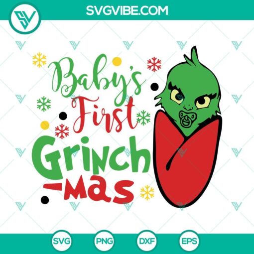 baby grinch christmas svg baby s first christmas svg newborn christmas svg grinch mas svg 1 mockup