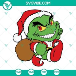Baby Grinch SVG Images Bundle, Baby Grinch Christmas SVG Download, Little Santa 2