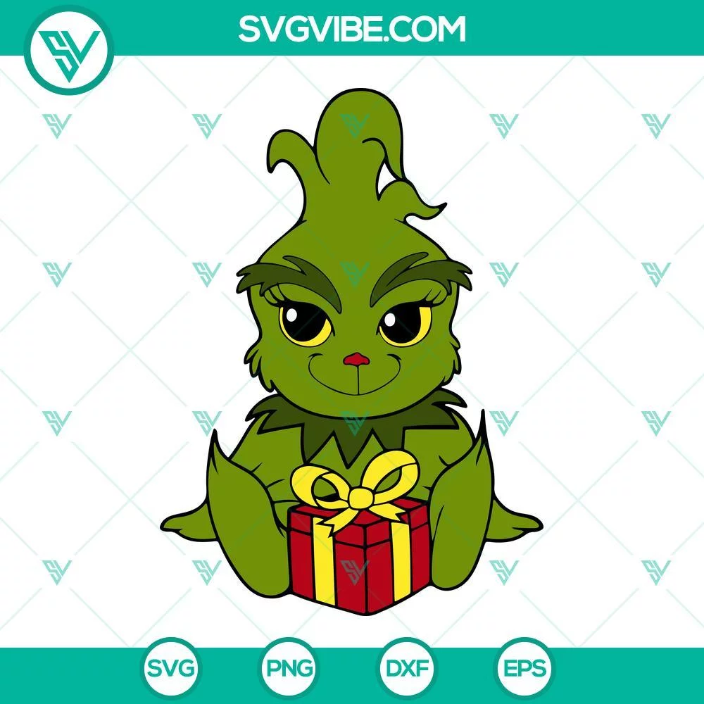 Christmas, SVG Files, Baby Grinch SVG Images, Grinch Christmas SVG Download, 1