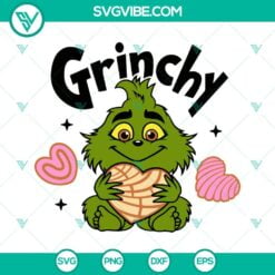 Christmas, SVG Files, Baby Grinchy Hug Conchas Cake SVG Files, Baby Grinch 21