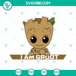 Movies, SVG Files, Baby Groot SVG Images, I Am Groot SVG Image, Marvel SVG File 2