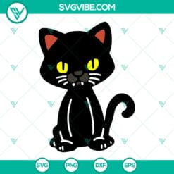 Halloween, Movies, SVG Files, Thackery Binx Black Cat Hocus Pocus SVG Image, 4