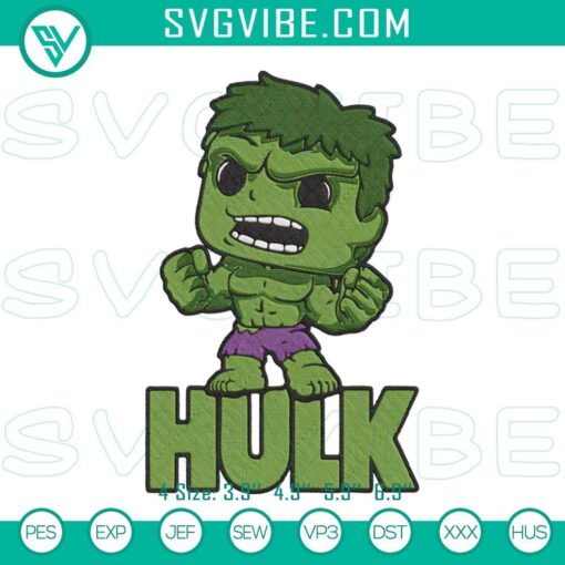 baby hulk embroidery designs avengers hero machine embroidery files mockup