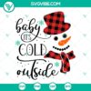 Buffalo plaid snowman SVG download for winter crafts and projects.