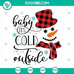 Buffalo plaid snowman SVG download for winter crafts and projects.