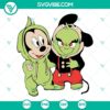 Jack Skellington Grinch Mickey Christmas SVG files, featuring a festive and unique holiday design perfect for crafting projects.