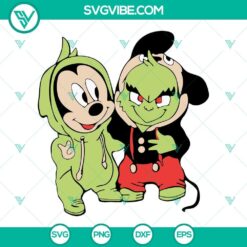 Baby Jack Skellington Grinch Mickey Christmas SVG Files, Christmas