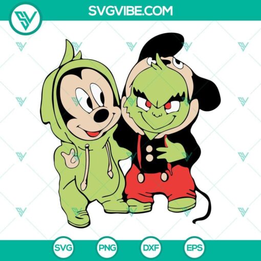 baby jack skellington grinch mickey christmas svg christmas characters svg merry christmas png dxf eps files for cricut 1 mockup