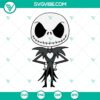 Jack Skellington SVG design for baby clothing, featuring Nightmare Before Christmas theme. Cute and spooky baby Jack Skellington design.
