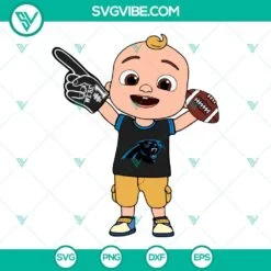 Sports, SVG Files, Baby JJ Cocomelon Los Angeles Rams SVG Files PNG DXF EPS 3