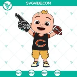 Sports, SVG Files, Baby JJ Cocomelon Los Angeles Rams SVG Files PNG DXF EPS 4