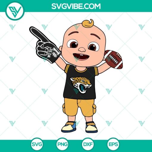 baby jj cocomelon jacksonville jaguars svg png dxf eps cricut 10 mockup