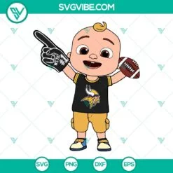 Sports, SVG Files, Baby JJ Cocomelon Arizona Cardinals SVG Files PNG DXF EPS 4