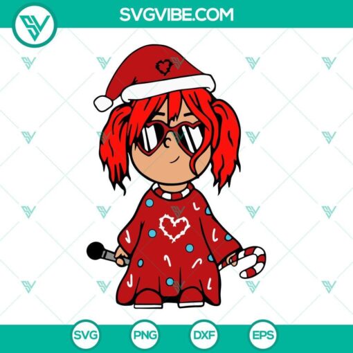 baby karol g christmas svg bundle karol g santa hat christmas svg png dxf eps cut files 6 mockup