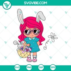 Easter, Musics, SVG Files, Baby Karol G Easter SVG Image, Easter Eggs Basket 9