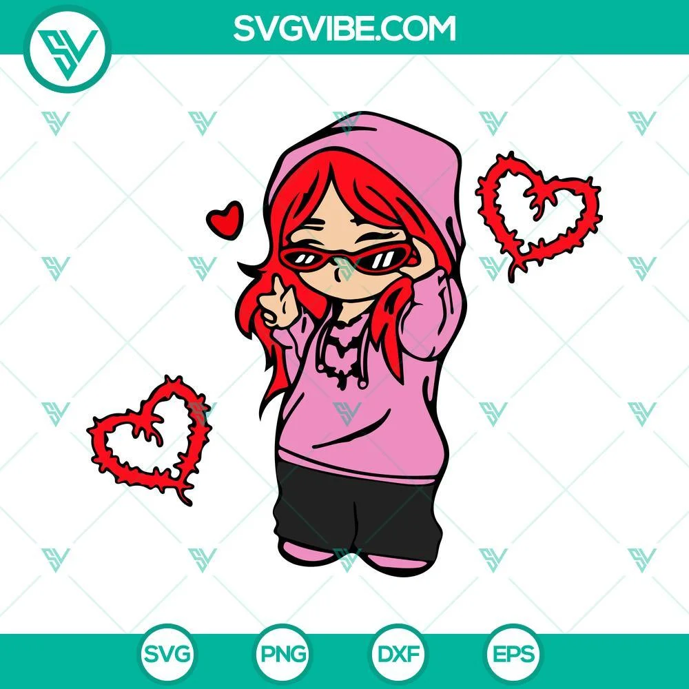 Musics, SVG Files, Baby Karol G SVG File Bundle, Karol G Red Hair SVG Files, La 2