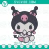 Kawaii rabbit machine embroidery designs featuring Baby Kuromi. Ideal for craft projects.