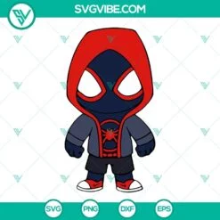 baby miles morales svg bundle spider man svg black spider man svg png dxf eps 8 mockup