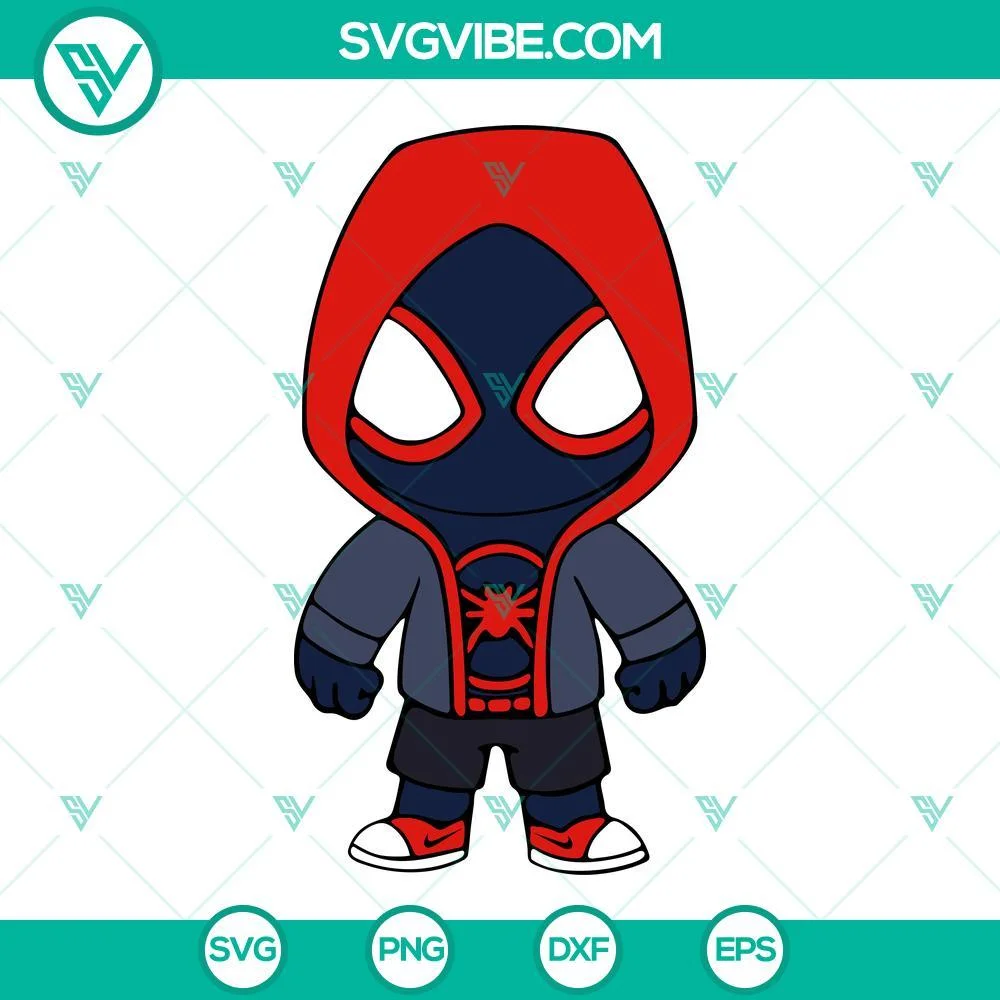 Movies, SVG Files, Baby Miles Morales SVG Download Bundle, Spider Man SVG File, 3