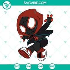 Movies, SVG Files, Miles Morales SVG Files, Spider Man SVG Images, Superhero 4