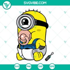 Cartoons, SVG Files, Baby Minion SVG Files, Minions SVG Download, Despicable Me 2