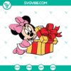 Christmas-themed Baby Minnie Mouse SVG design for download in PNG, DXF, and EPS formats for cutting projects.
