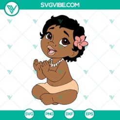 Disney, SVG Files, Baby Moana SVG Image, Moana SVG Download PNG DXF EPS Cricut 3