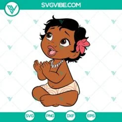 Disney, SVG Files, Moana SVG Image Bundle, Moana Silhouette SVG File, Baby 4