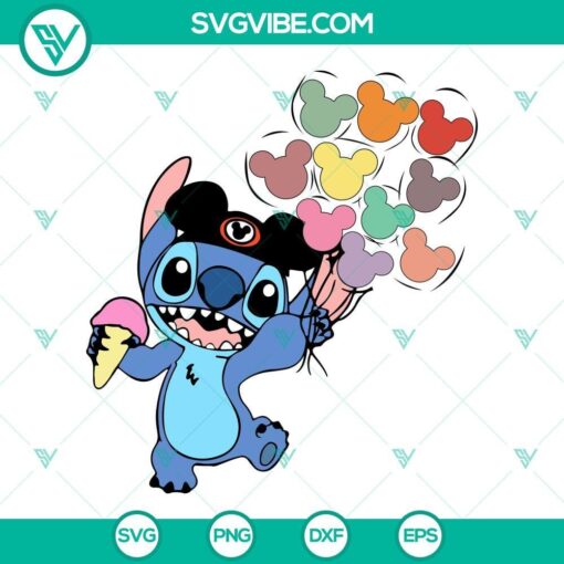 baby stitch mouse head balloon svg stitch svg disney svg 5 mockup