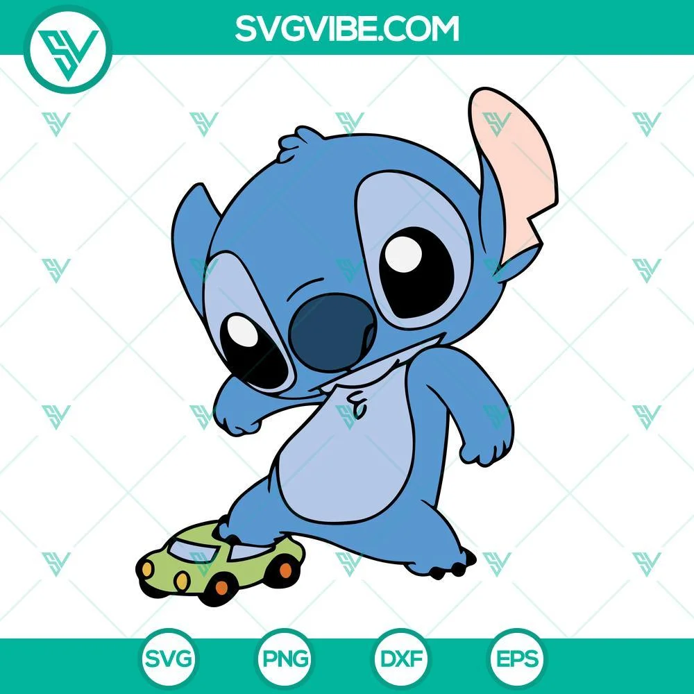 Disney, SVG Files, Baby Stitch SVG Image Bundle, Stitch SVG Download, Baby 1