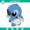 Disney Baby Stitch SVG files with adorable designs, ideal for crafting projects.