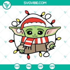 Christmas, SVG Files, Baby Yoda Christmas SVG Download Bundle, Baby Yoda Santa 7