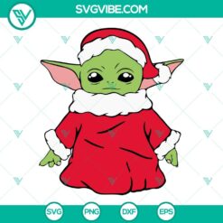 baby yoda christmas svg bundle baby yoda santa claus svg christmas svg png dxf eps 6 mockup